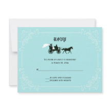 Cartes de réponse RSVP pour Cheval et transport Fa