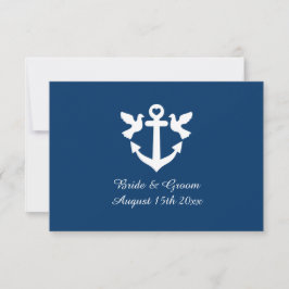 Cartes de réponse RSVP pour mariage à thème nautiq