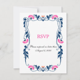 Cartes de réponse RSVP / Réponse aux motifs florau