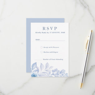 Cartes de réponse RSVP Romantic Chic Classic Flora
