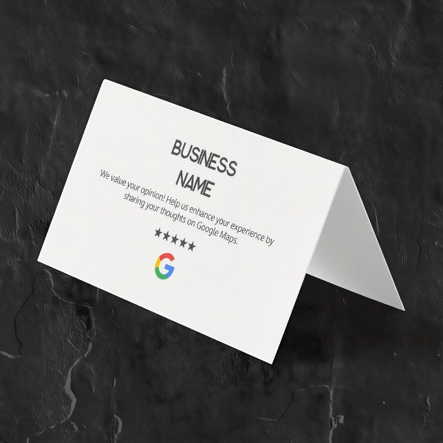 Cartes de révision Google minimales (Google Business Profile Cards)