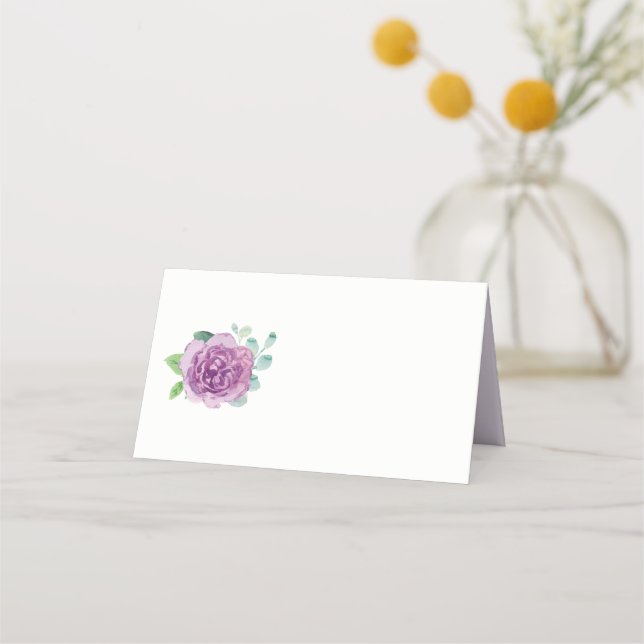 Cartes de Rose vierges violettes (Devant)