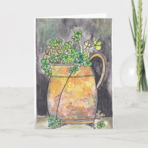 Cartes de Saint-Patrick avec des trèfles