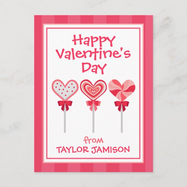 Cartes de Saint Valentin personnalisées (Devant)