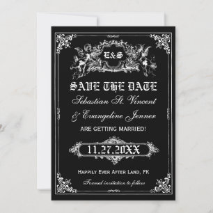Cartes de sauvegarde de date de mariage de livre d