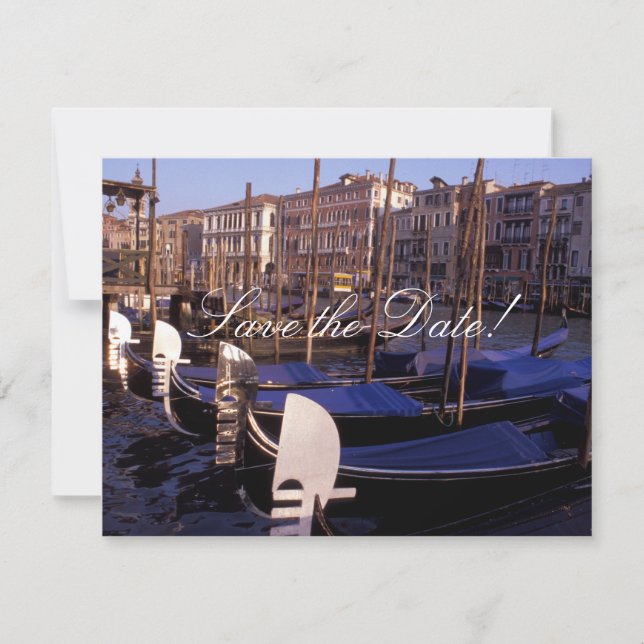 Cartes de sauvegarde de la date des gondoles (Devant)