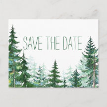 Cartes de sauvegarde de mariage de sapin