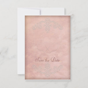 Cartes de sauvegarde de mariage Mauve Rustique