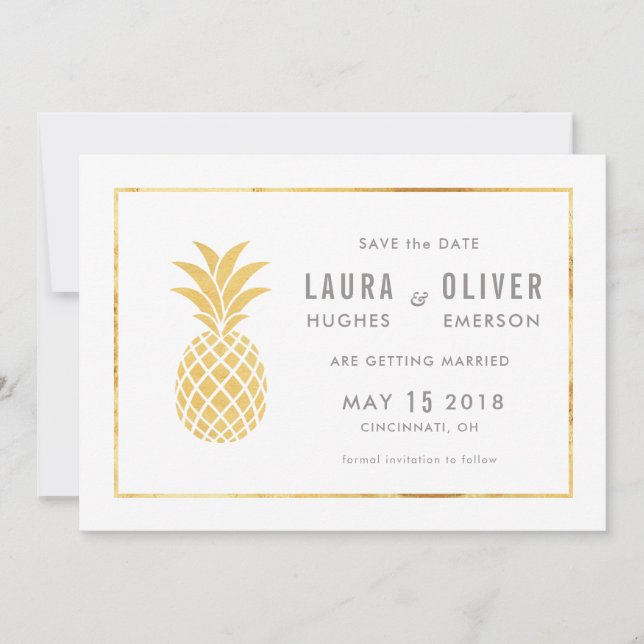 Cartes de sauvegarde de Simple Gold Pineapple (Devant)