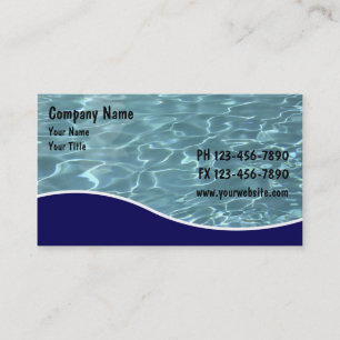 Cartes de service de piscine