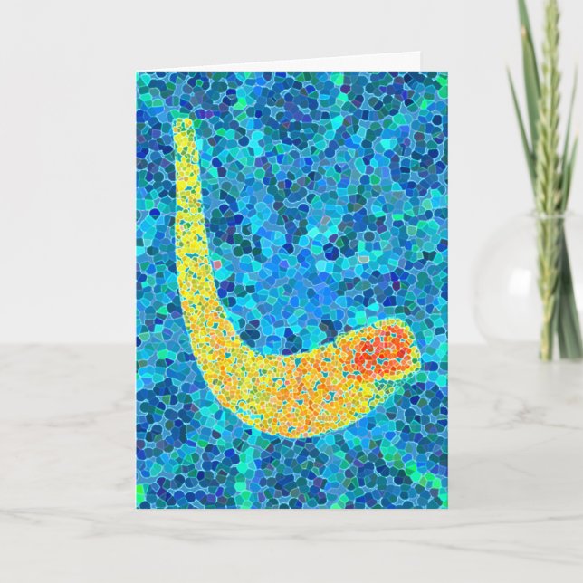 Cartes de Shofar Mosaïque (Devant)