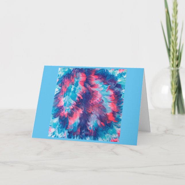 Cartes de signalisation Abstraites Pink Purple Blo (Devant)