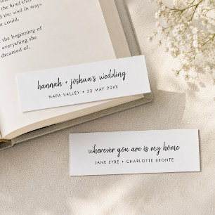 Cartes de signet miniatures Cadeau de mariage so