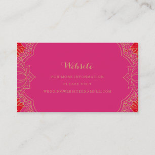 Cartes De Site Web De Mehndi Élégantes