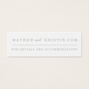 Cartes de site Web Mariage simples