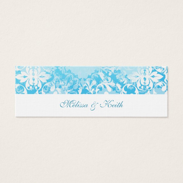 Cartes de site web mariage (Turquoise) (Devant)
