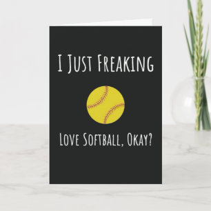 Cartes de softball amusantes pour joueur d'équipe 