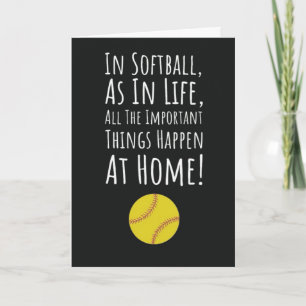 Cartes de Softball Sport All Star Vintage Jaune
