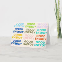 Cartes de soins - Bonne énergie pour le rayonnemen