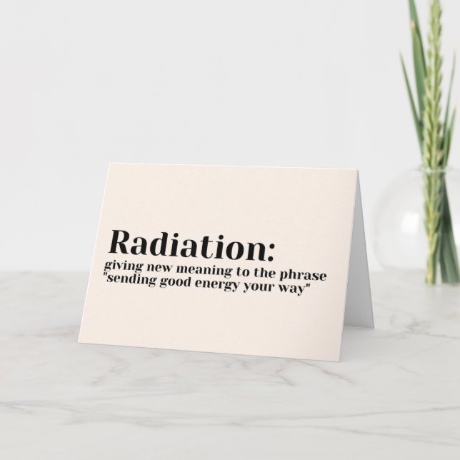 Cartes de soins - Nouveau sens Rayonnement (Devant)
