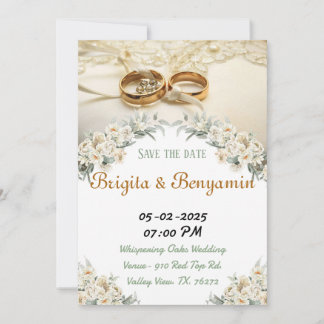 Cartes de Soirée de Mariage.