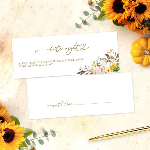 Cartes de soirée de mariage automnal au tournesol