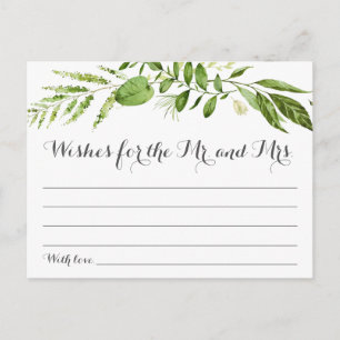 Cartes de souhaits Mariage Feuille verte, Verdure
