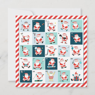 Cartes de sport pour les fêtes de Noël