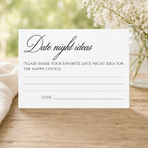 Cartes de suggestions pour une soirée en amoureux