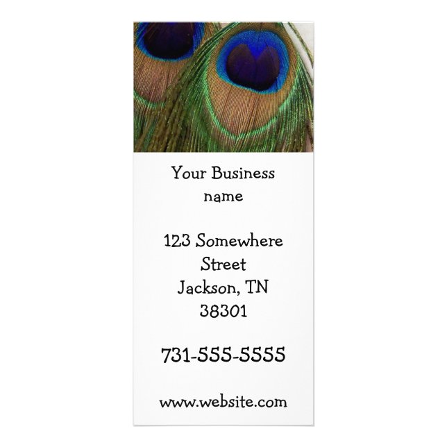 Cartes de support de plume de paon (Devant)