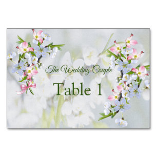 Cartes de table Cerise Blossoms