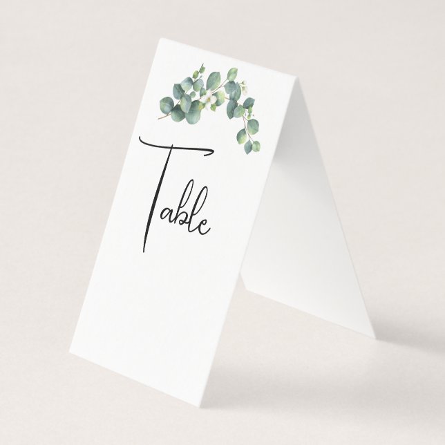 Cartes de Table de Mariage (Front)