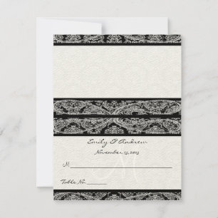 Cartes de table de mariage à marquer et plier en D