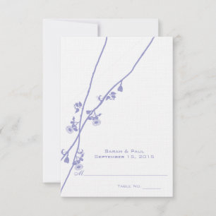 Cartes de table de mariage à marquer et plier soi-