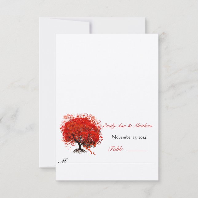 Cartes de table de mariage à monter soi-même pour  (Devant)