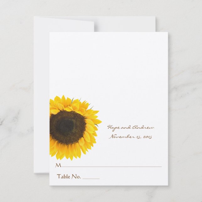 Cartes de table de mariage à tente pliable DIY You (Devant)