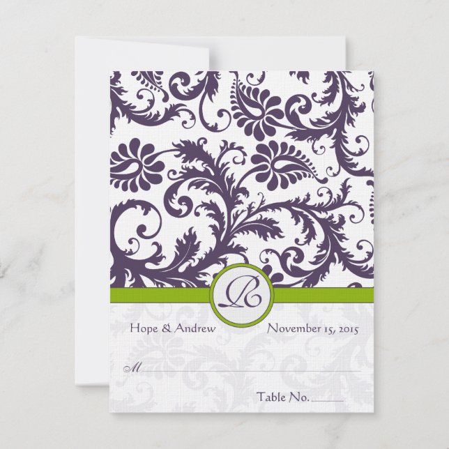 Cartes de table de mariage pour tente pliable à fa (Dos)