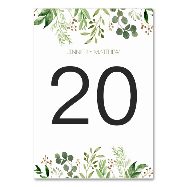 Cartes de table de rêve botanique Rustique (Par défaut)