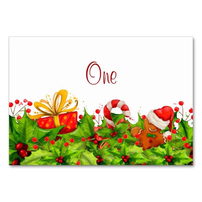 Cartes de table d'invitation de fêtes (Devant)