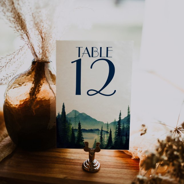 Cartes de table du Mariage de camping (Créateur téléchargé)