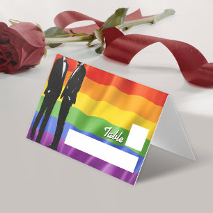 Cartes de table élégantes et modernes pour mariage