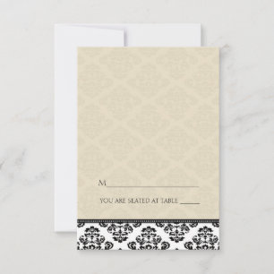 Cartes de table en damas ivoire de tente pliable