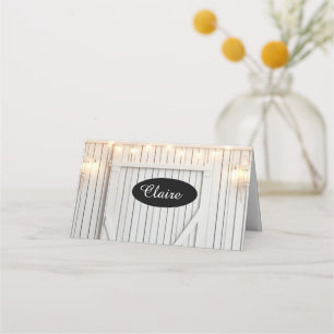 Cartes de table Lumières Ferme blanchie