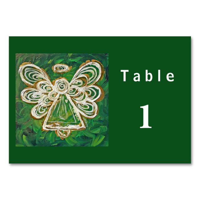 Cartes de table personnalisées Angel série couleur (Dos)