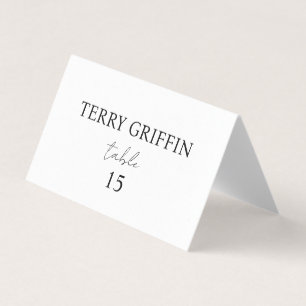 Cartes de table personnalisées pour mariage Cartes