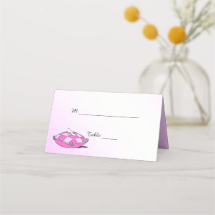 Cartes de table pliées vintages Cendrillon