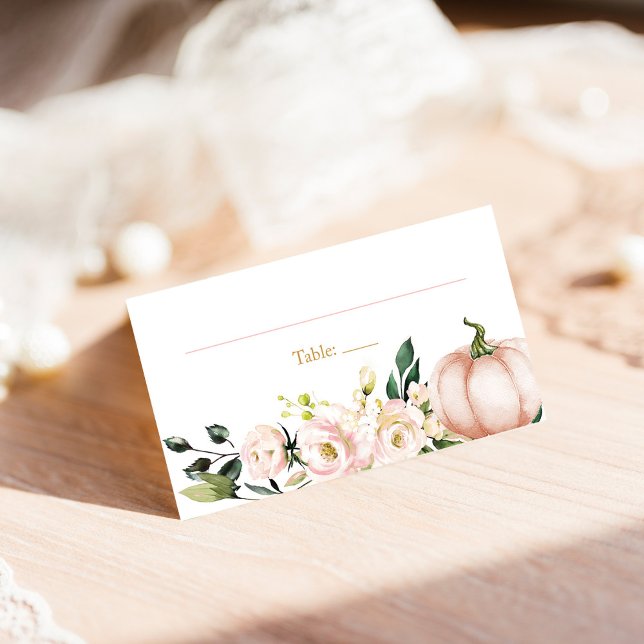 Cartes de table pour citrouille d'automne Cartes d (Créateur téléchargé)