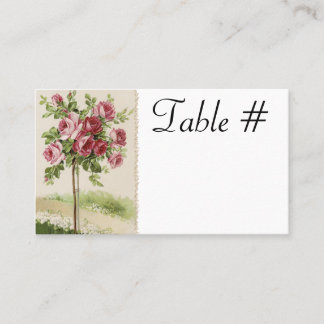 Cartes de table Vintage Wedding Réception