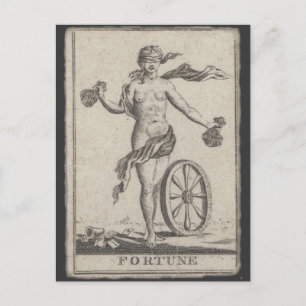 Cartes de tarot de divination antiques sur carte p