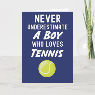 Cartes de Tennis Bleu Marine Pour Garçons Enfants